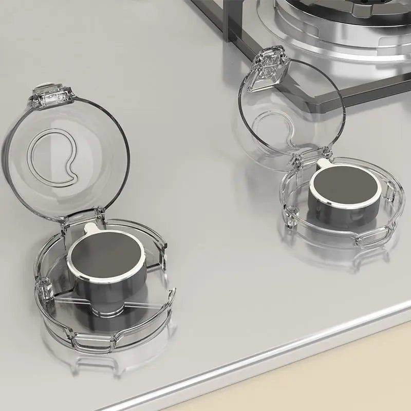 Kitchen Safety Stove Knob Cover Baby Safety Oven Knob Cover Adhesive Plastic clear Gas Knob Cover